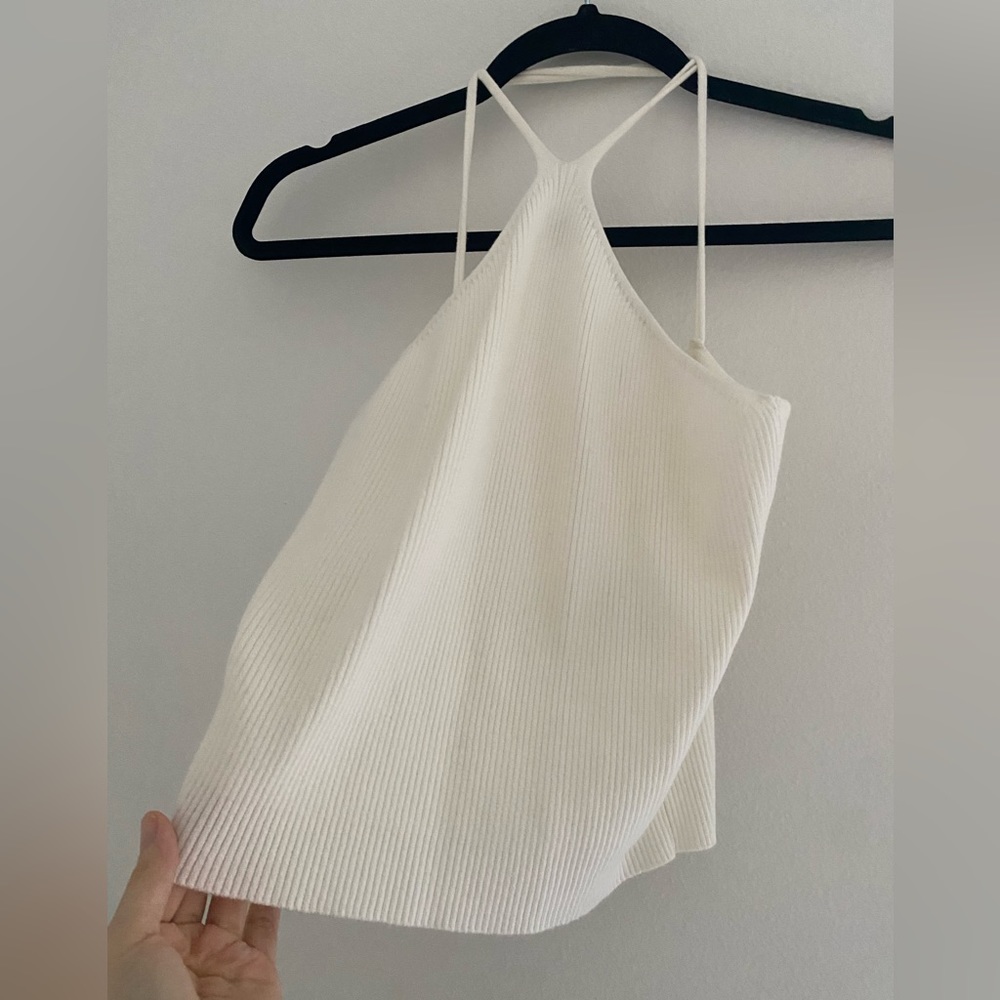 Super cute white tank, size small